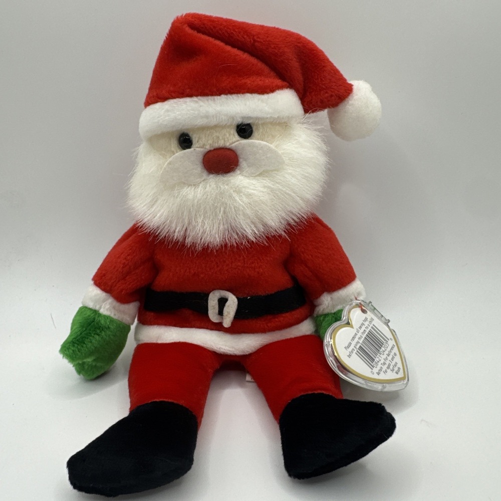 "Santa" the Santa Claus Ty Beanie Baby‎ (1998) - Vintage Plush Toy